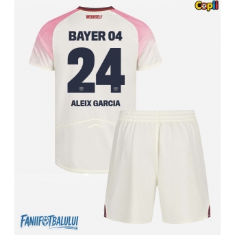 Bayer Leverkusen Aleix Garcia #24 Echipament de Fotbal Replică 2025-26 Copii Deplasare (+ Șorturi)